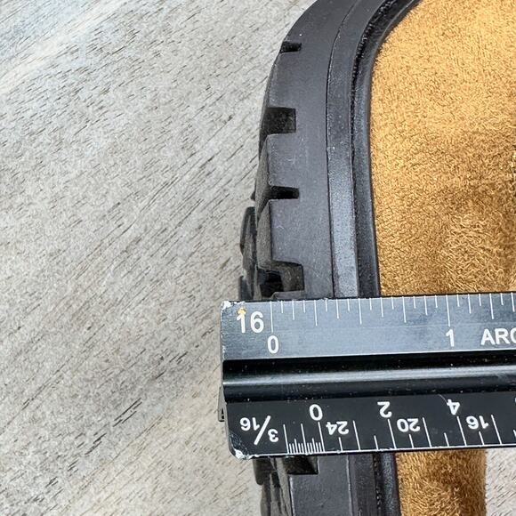 Nine West Peer Womens Sherpa Cuff Ankle Boot Size 8 Dark Natural Brown Heel Boot - Picture 13 of 13